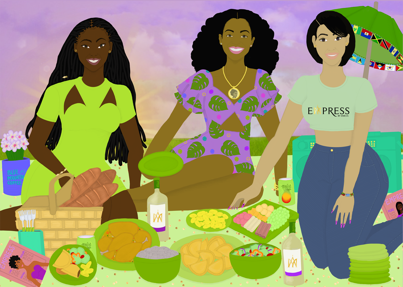 Picnic Vibes: Nanny (5" x 7") Small Print