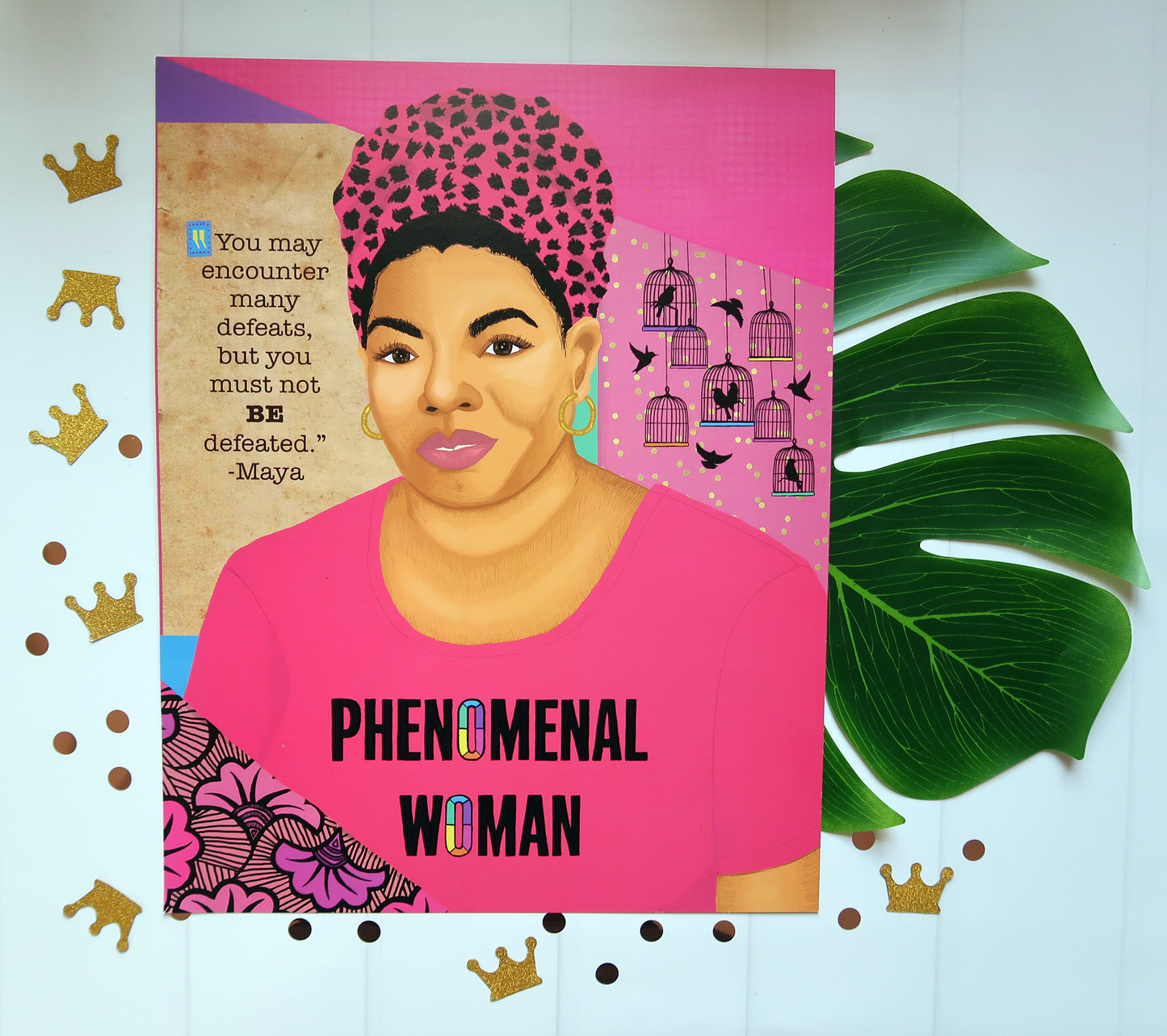 Literary Empress: Maya (11"x14") Large Print