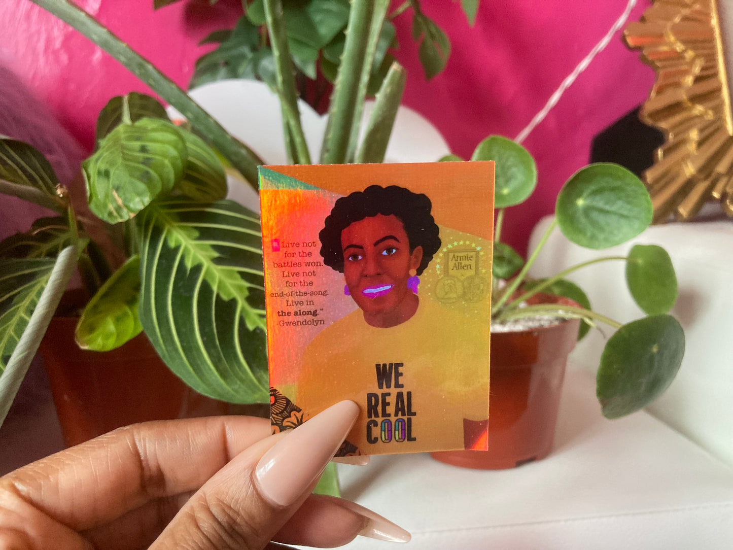 Literary Empress: Gwendolyn (2.5"x3") Holographic Sticker