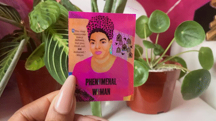 Literary Empress: Maya (2.5"x3") Holographic Sticker