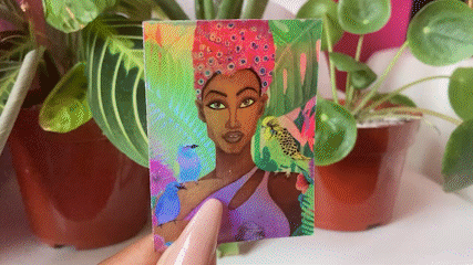 Healing: Sheba (2.5"x3") Holographic Sticker