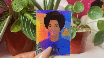 Literary Empress: Toni (2.5"x3") Holographic Sticker