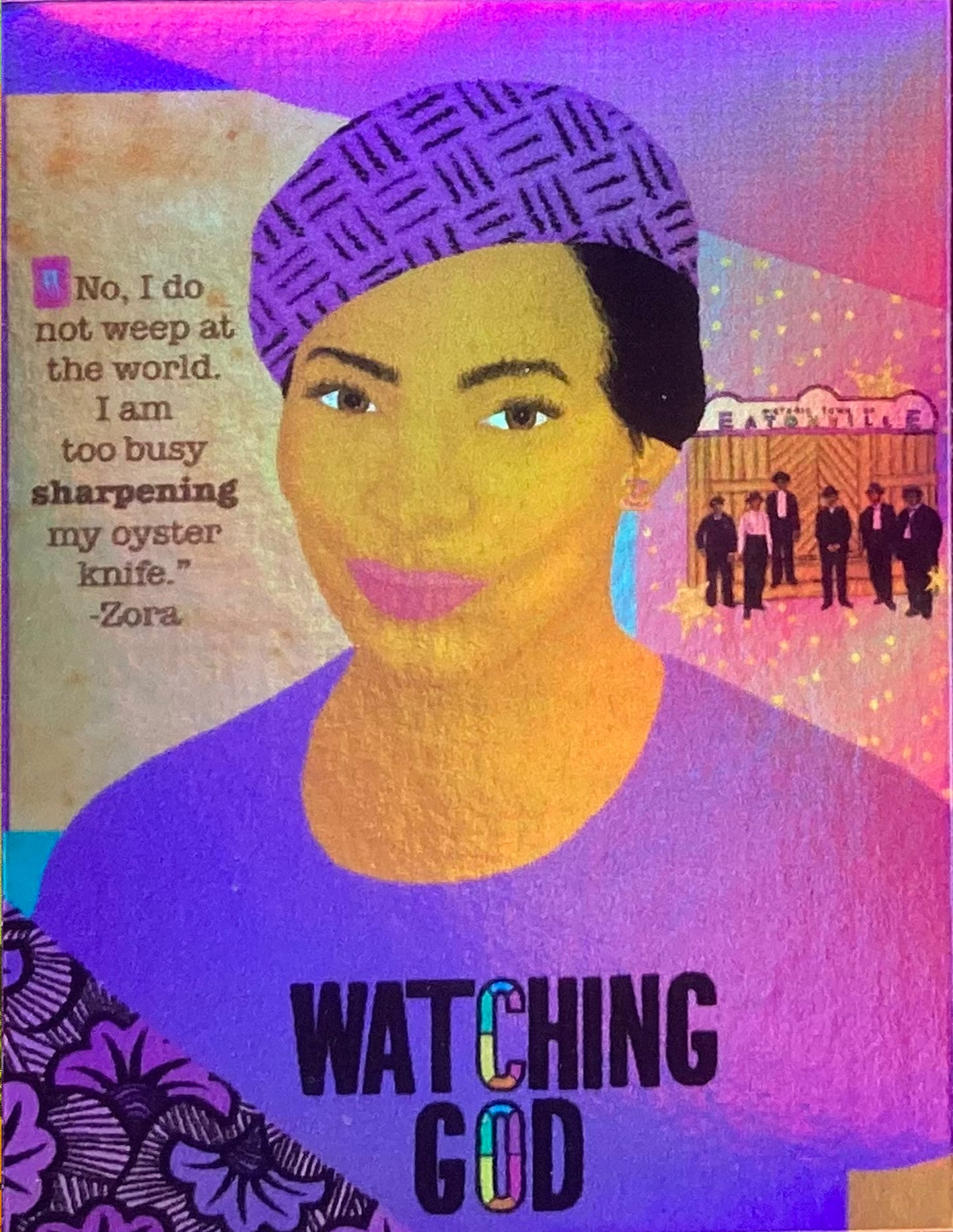 Literary Empress: Zora (2.5"x3") Holographic Sticker