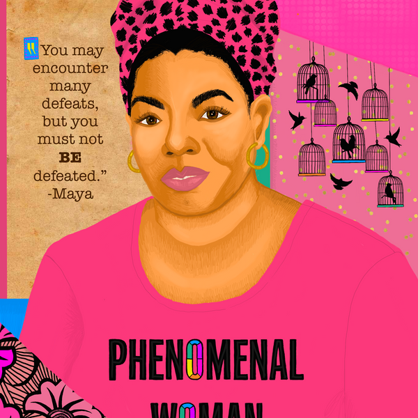 Literary Empress: Maya (2.5"x3") Holographic Sticker