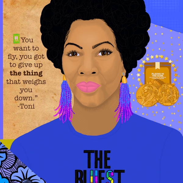 Literary Empress: Toni (2.5"x3") Holographic Sticker
