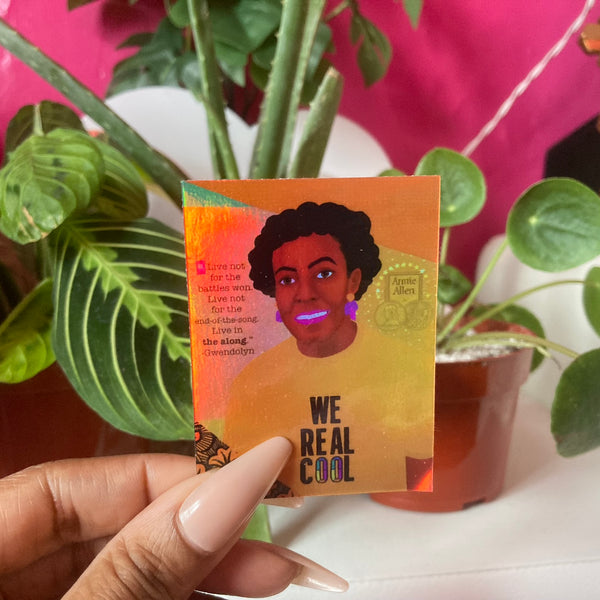 Literary Empress: Gwendolyn (2.5"x3") Holographic Sticker
